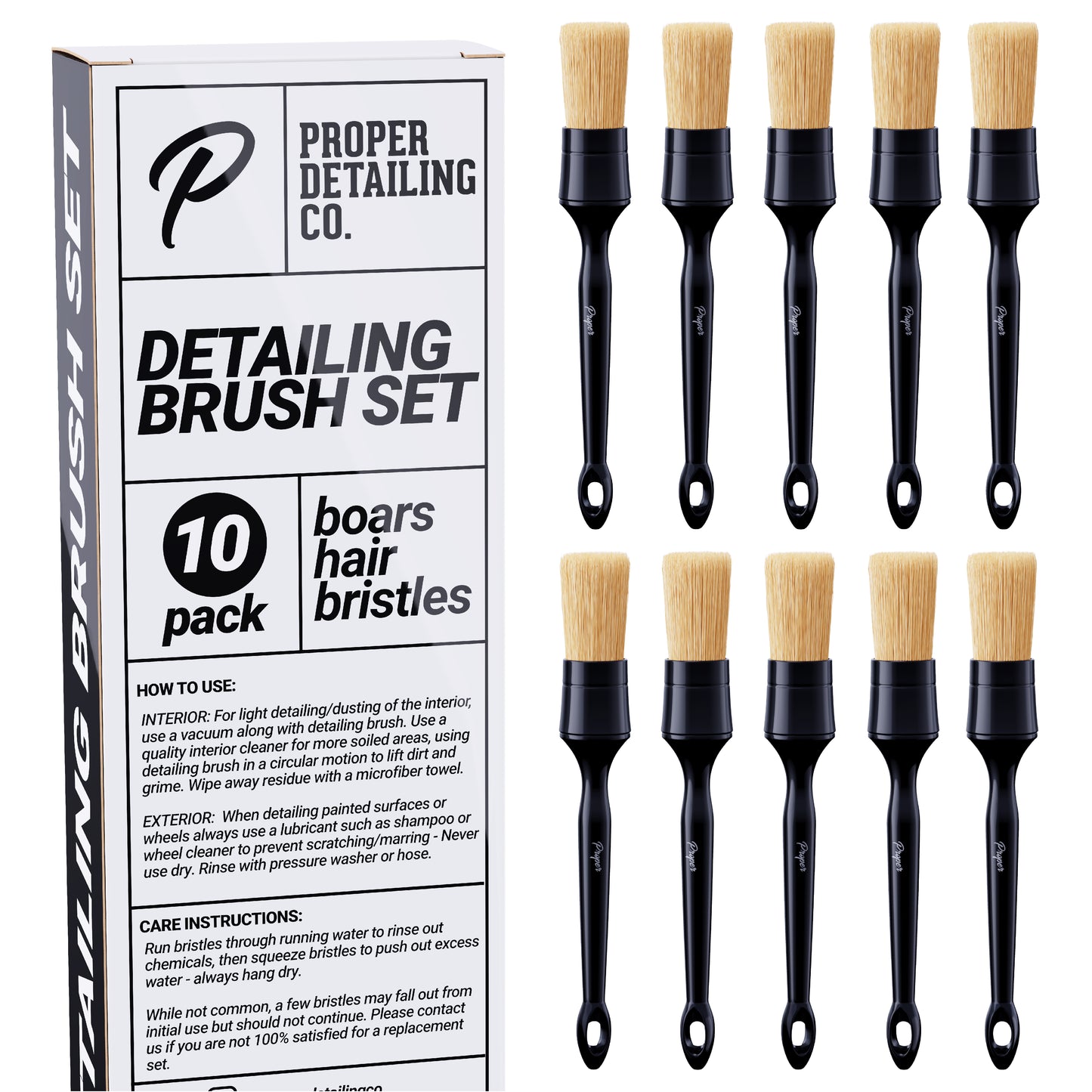 Boars Hair Detailing Brushes