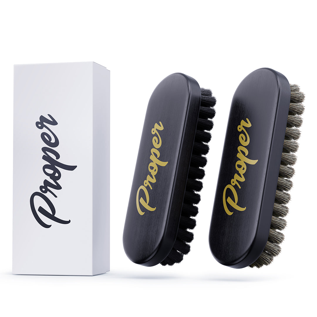 Leather & Alacantara Brush Set