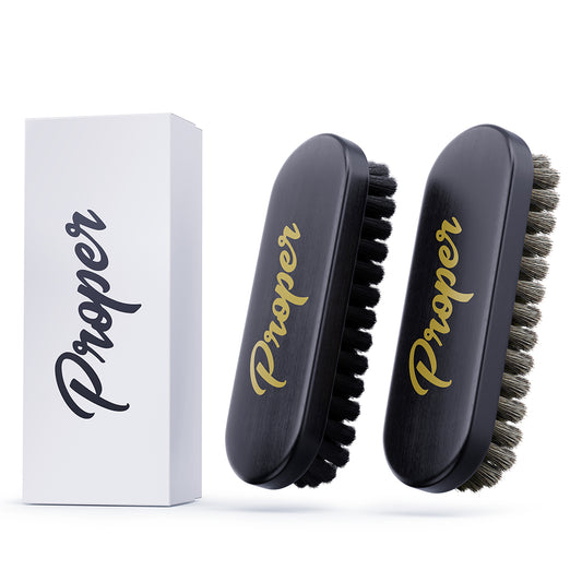 Leather & Alacantara Brush Set