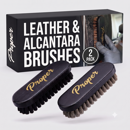 Leather & Alacantara Brush Set