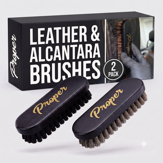 Leather & Alacantara Brush Set